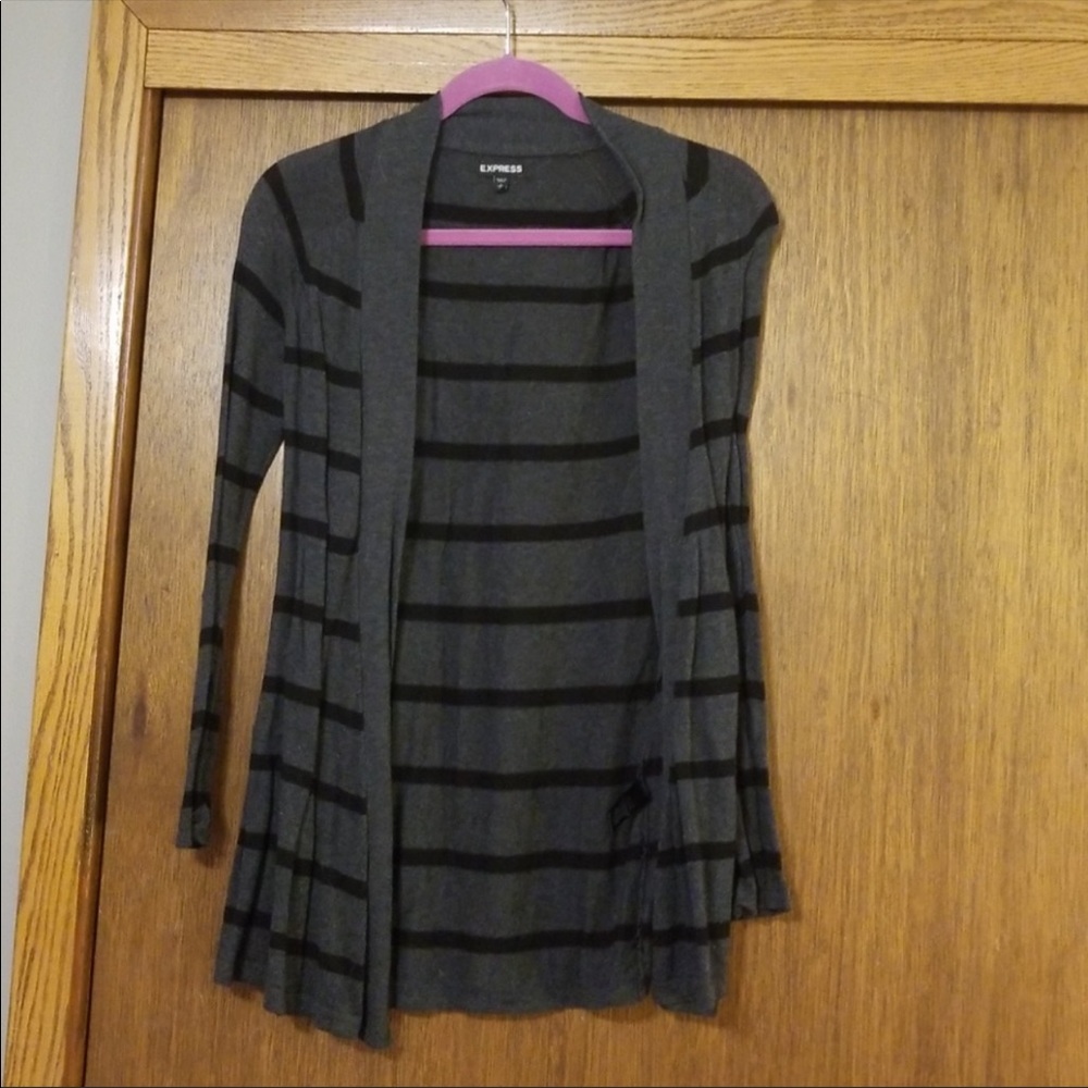Striped sweater cardigan